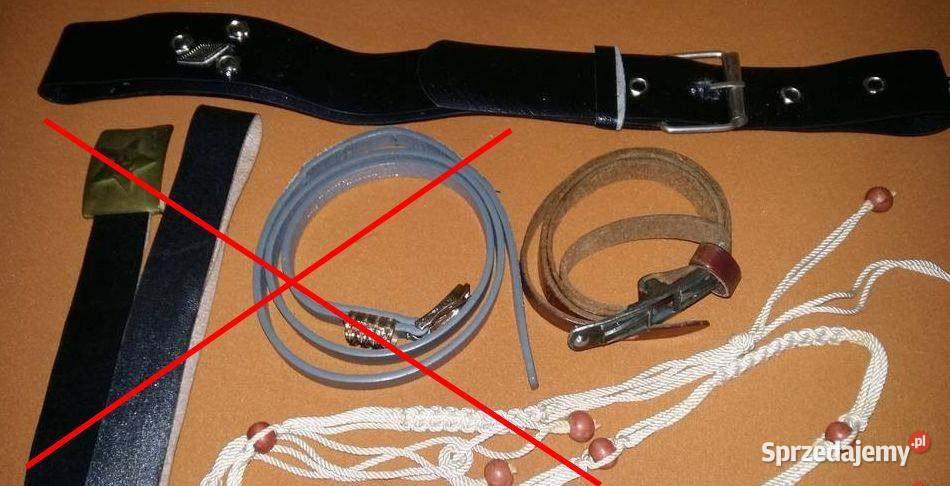 Pasek damski brązowy czarnyPaski Uniseks Łódź sprzedam