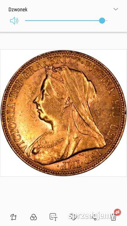 Victoria złoto 1895 profil like sprzedam