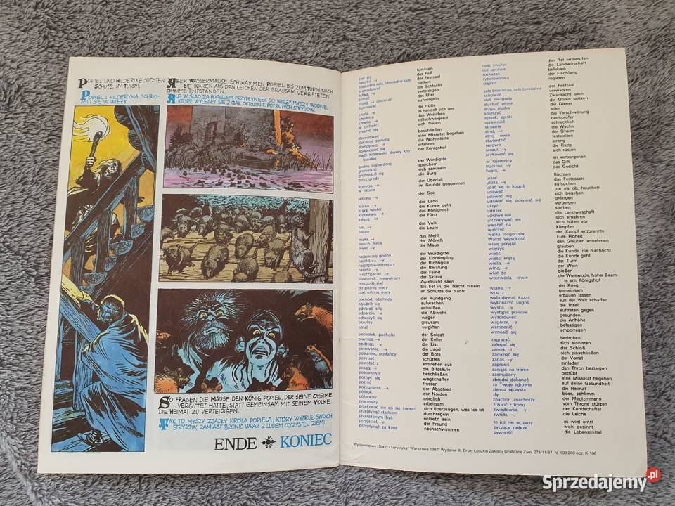 Opowieść o Popielu i Myszach zestaw 2 komiksów Gdynia