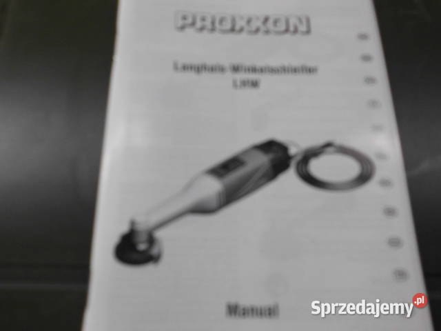 Szlifierka kątowa Proxxon LHW uszkodzona Mieścisko