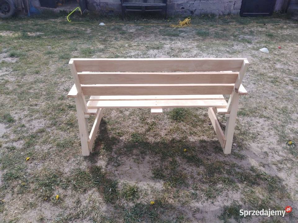 Ławka z palet ławka drewniana ławka z kantówek Opoczno sprzedam