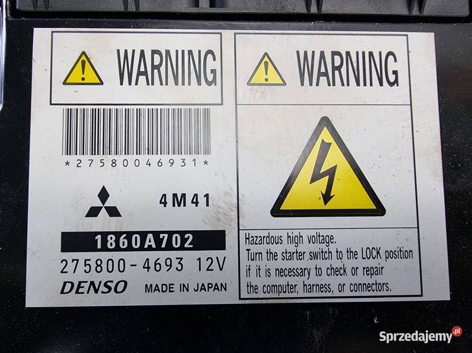 KOMPUTER MITSHUBISHI PAJERO IV 1860A702 osobowe Pozostałe Lipno sprzedam