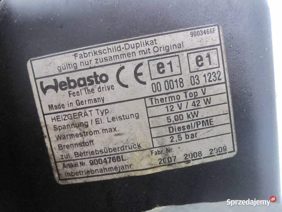LAND ROVER DISCOVERY 08r webasto ogrzewanie