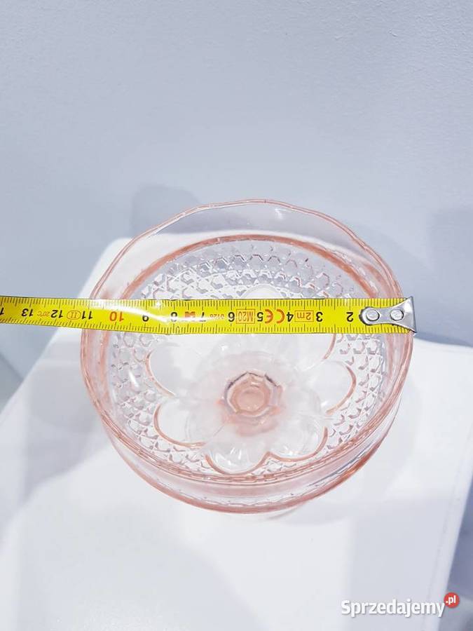 Szklana cukiernica bombonierka z prlu HSG