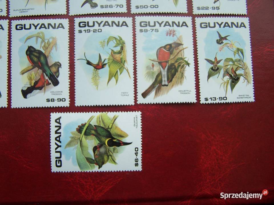 Gujana 1990 MNH Mi 3184210 Fauna Ptaki