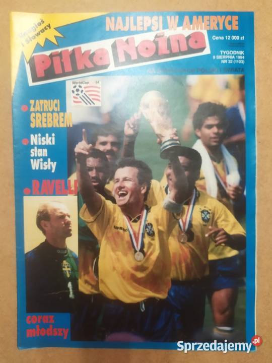 Tygodnik Piłka Nożna rocznik 1994 kompletny Łódź sprzedam