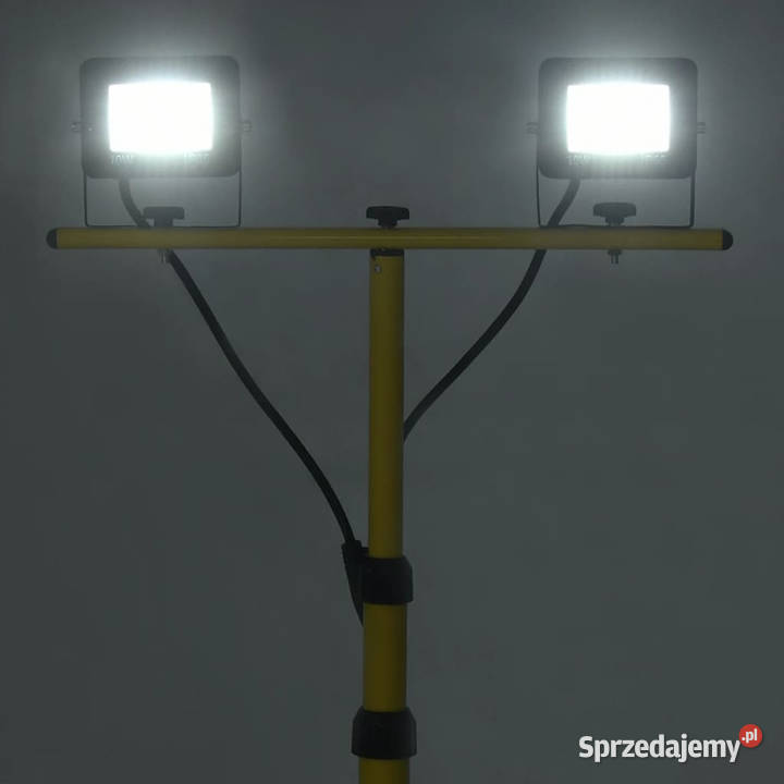Reflektor LED ze stojakiem 2x10 W zimne białe Warszawa sprzedam