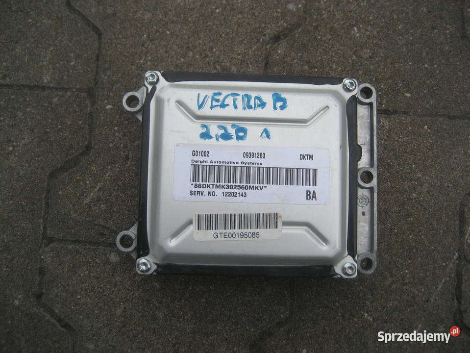 opel vectra b 22b komputer silnika 09391263 Rakoniewice sprzedam