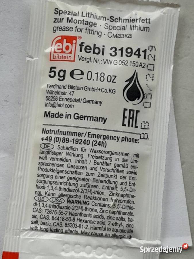 FEBI Bilstein 31722 tuleja zestaw napr belki VW osobowe Dąbrowa Górnicza