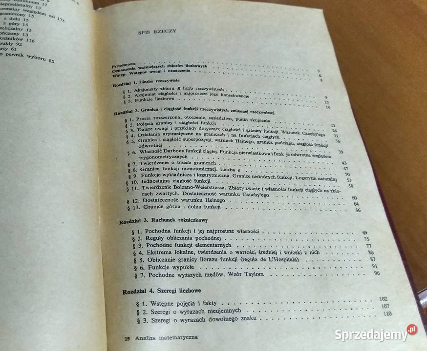 Analiza matematyczna nauczycieli Andrzej twarda sprzedam