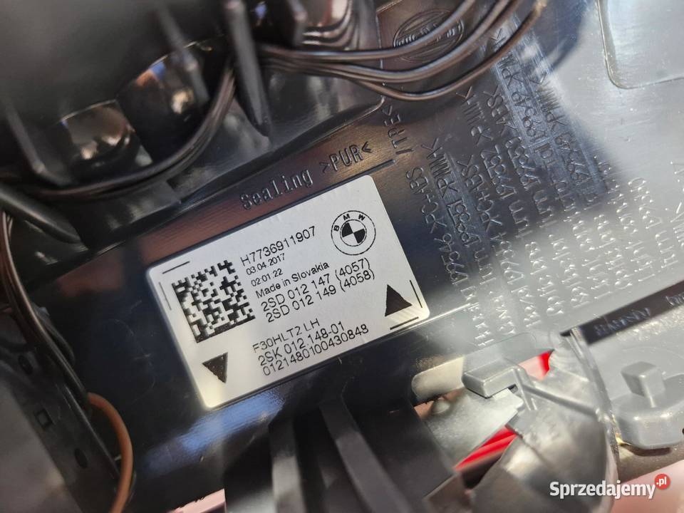 BMW F30 LCI LAMPY TYŁ KOMPLET 7369117 7369118 dolnośląskie sprzedam