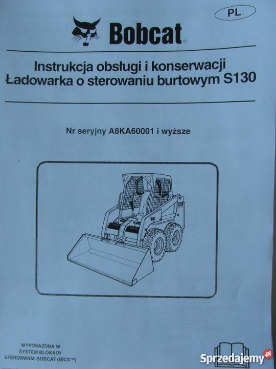 dtr instrukcja obsługi ładowarka bobcat s130 i