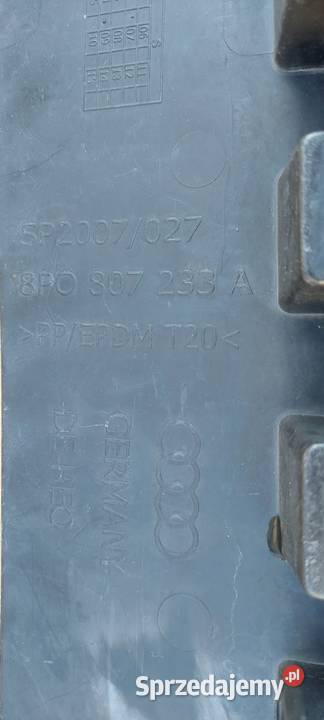 PŁYTA OSŁONA POD ZDERZAK AUDI A3 8P LIFT 0813 osobowe Międzychód