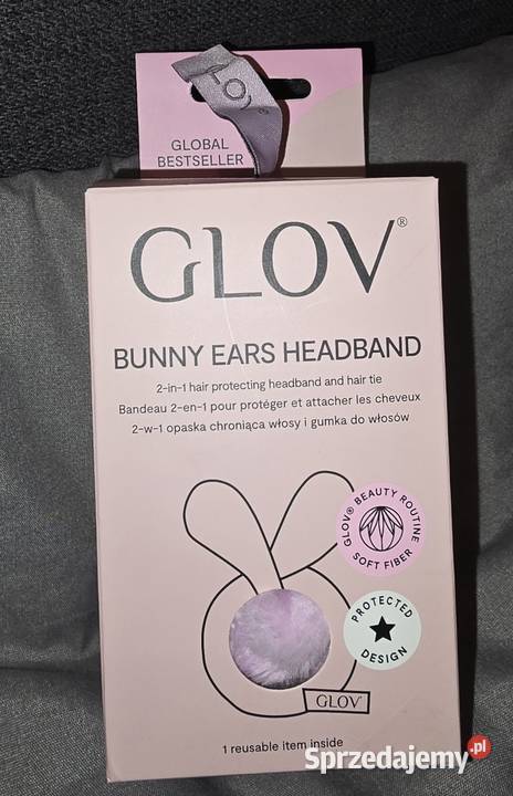 Opaska na włosy GLOV różowy króliczek Sosnowiec sprzedam