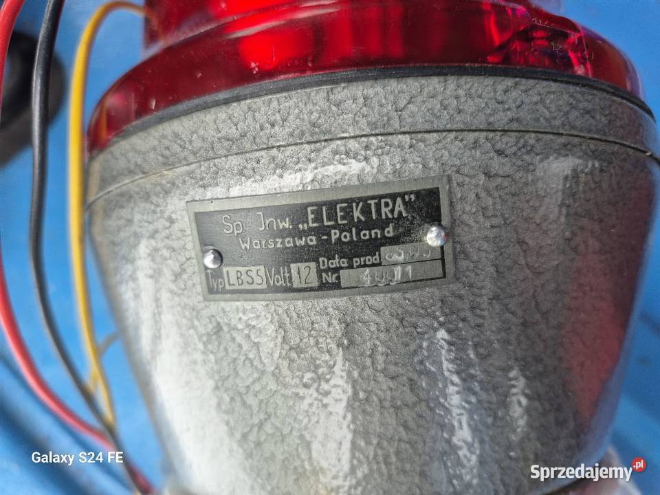 Lampa błyskowa kogut Elektra 12V LBS 5 Lampy ostrzegawcze, koguty
