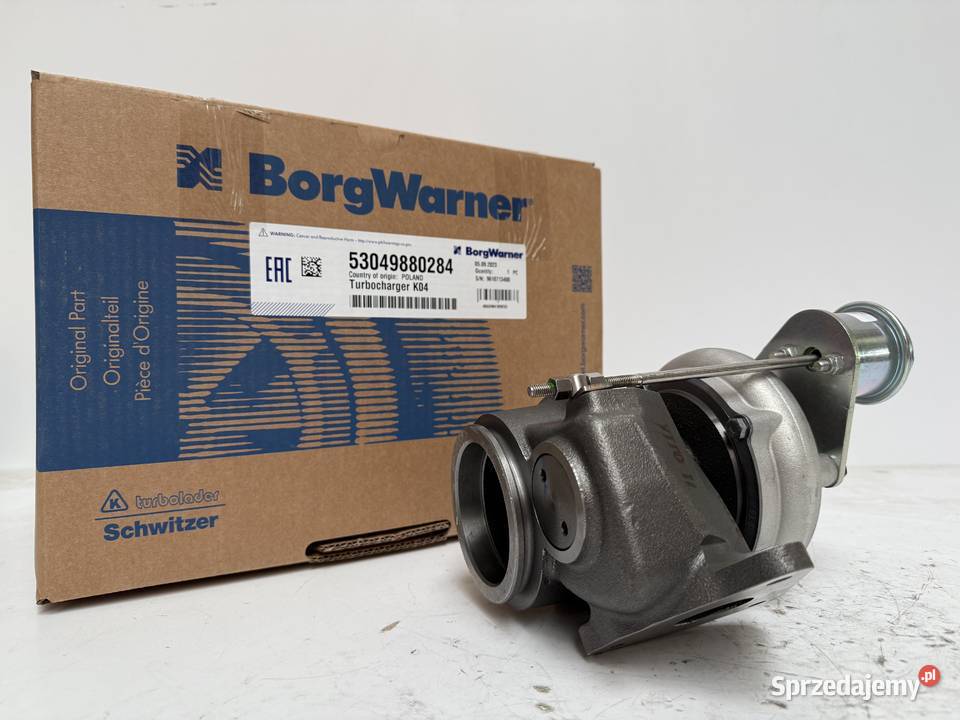 Turbosprężarka BorgWarner KKK 53049880284 Siedlce