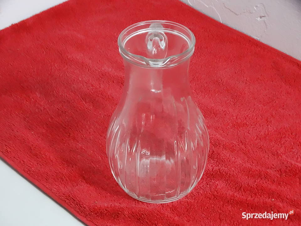 Solidny Szklany Dzbanek 135L Grube Szkło lubelskie Biłgoraj