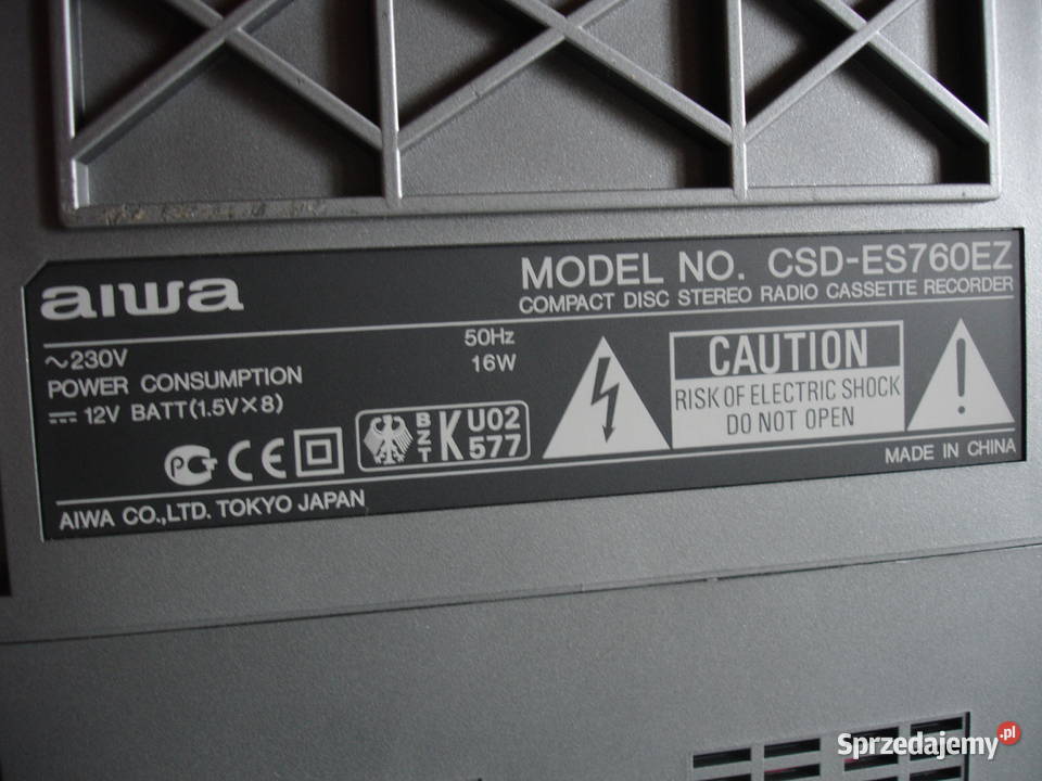 Radiomagnetofon z CD AIWA CSDES760 Zielona Góra sprzedam