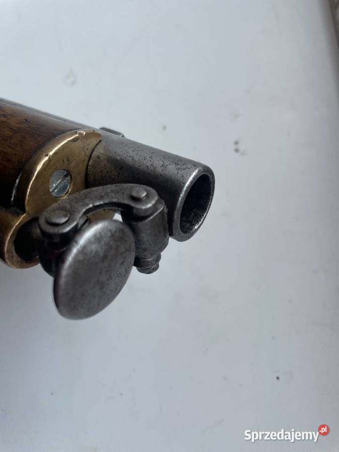 Angielski wojskowy pistolet kapiszonowy Czaplinek
