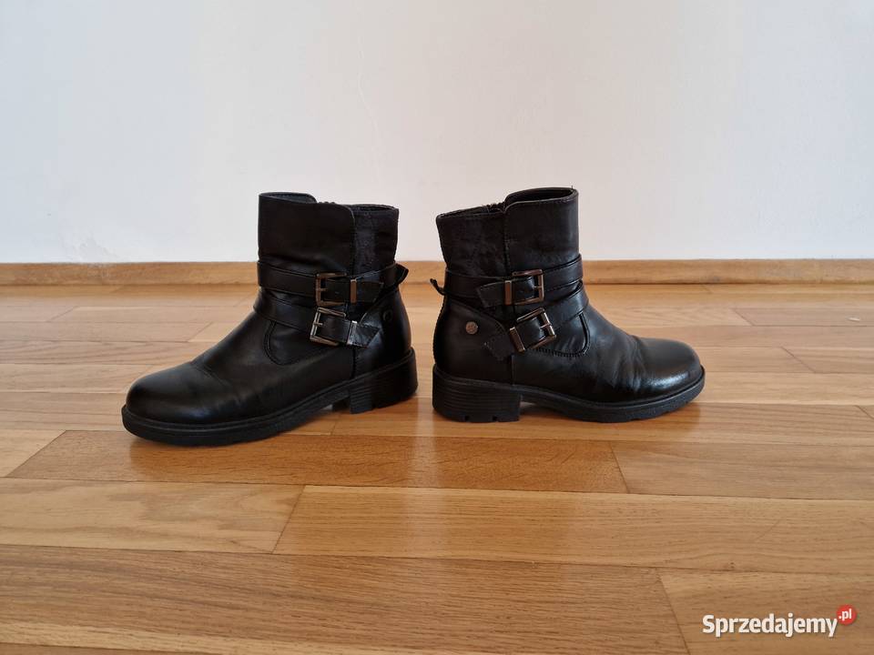 Buty kozaki botki zimowe czarne rozmiar 36 Xti Bibice