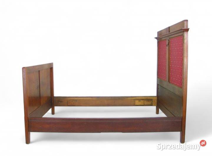 Łóżko dębowe w stylu Empire Antyk wielkopolskie Suchorzew