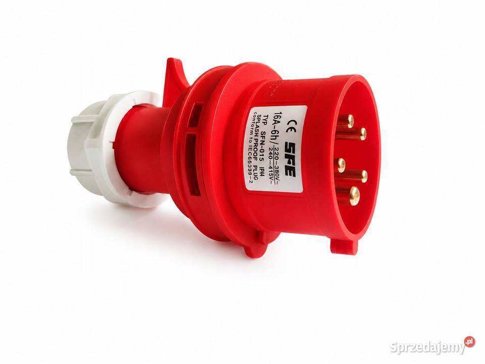 Wtyczka siłowa 16 A 400V IP44 5p SFN015 małopolskie Skawina