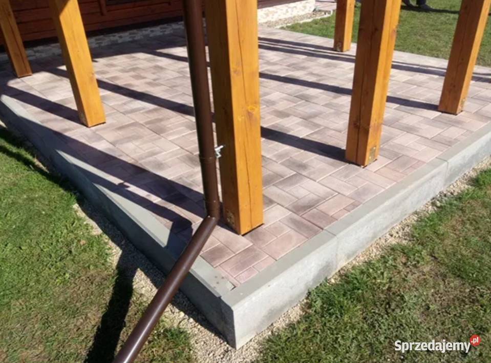 Pod basen płytki chodnikowe 30x30x3 do altany Suszec