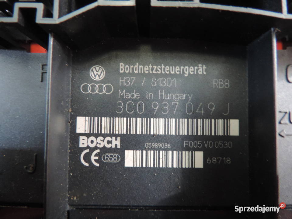 STEROWNIK MODUŁ BORDNETZ VW PASSAT B6 3C0937049J małopolskie Nowy Sącz