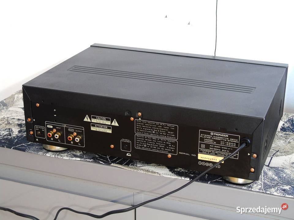 Magnetofon kasetowy Pioneer CTS810S 3 głowice Jasło