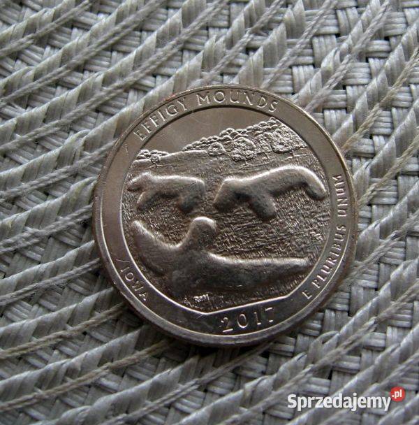 USA Quarter Dollar 2017r P EFFIGY MOUNDS Numizmatyka Kalisz