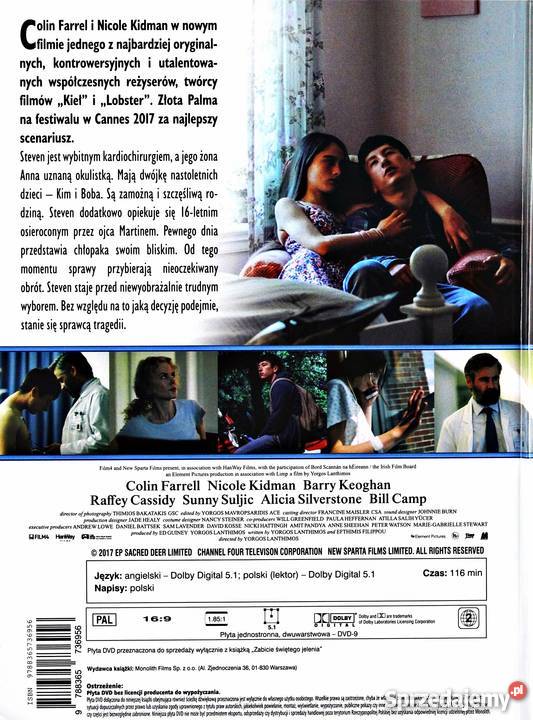 ZABICIE ŚWIĘTEGO JELENIA COLIN FARRELL Kalisz sprzedam