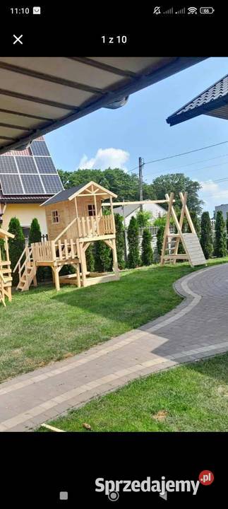 Domek drewniany plac zabaw dzieci Rzeszów