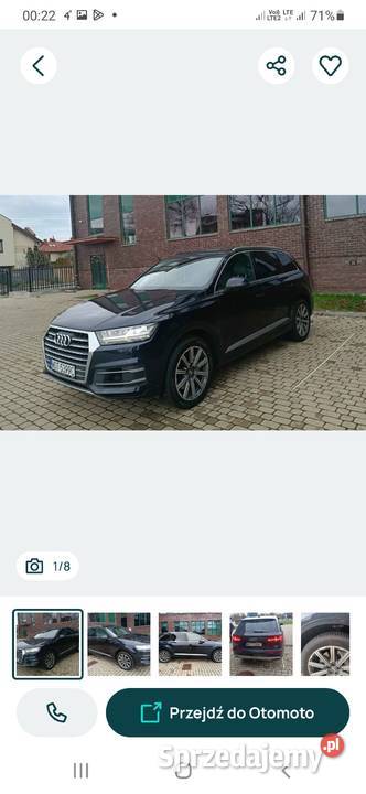 Audi Q7 Full 4x4 333 7 osobowy Rok produkcji 2018 Q7 Kołbiel