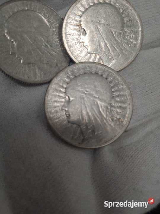 2 RP zestaw 2 złote głowa kobiety 1932r 1933r