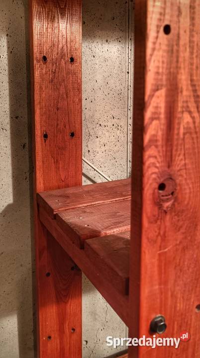 Regał drewniany do garażu piwnicy Kraków