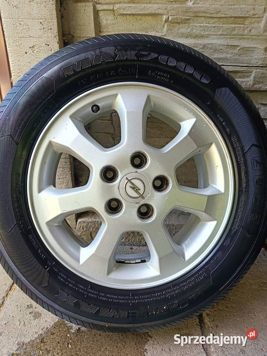 Alufelgi Opel 4 sztuki z oponami 15 5x110 6Jx15 łódzkie Augustynów