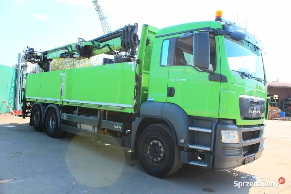 Skrzynia z tylnym dzwigiem do palet Man TGS 6x2 mazowieckie