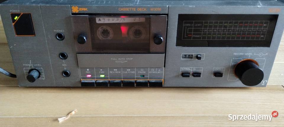 Magnetofon deck vintage PRL ZRK M3016 sprawny mazowieckie Warszawa