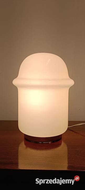 lampa stołowa szklana Karel Volf lata 70te mid łódzkie