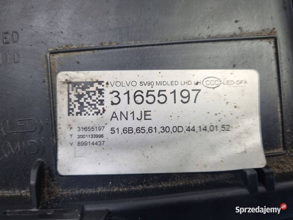 LAMPA LEWA Volvo XC60 II 1723r PRZEDNIA lewy Lampy przednie Chełm