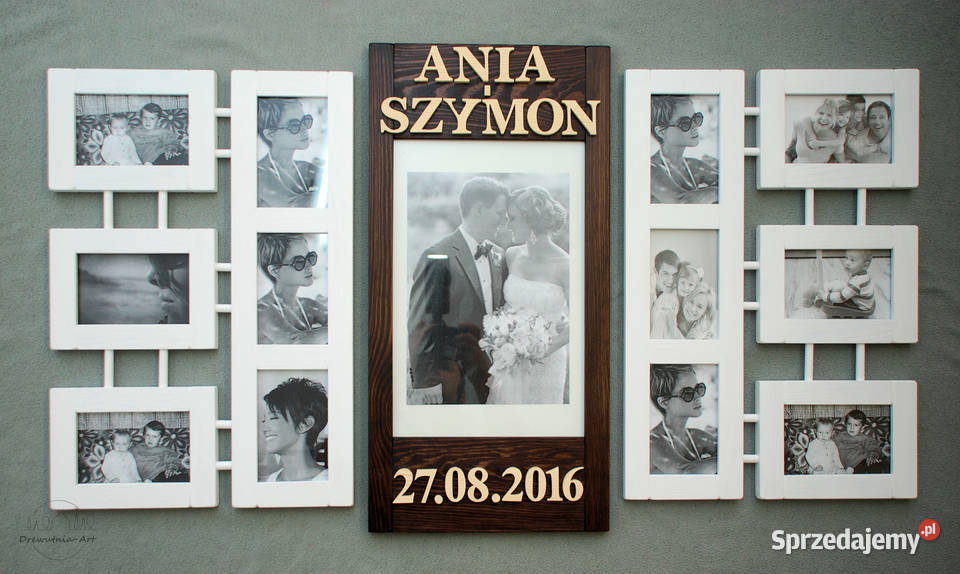 Galeria Ścienna ramki na zdjęcia Prezent na Ślub Wrocław