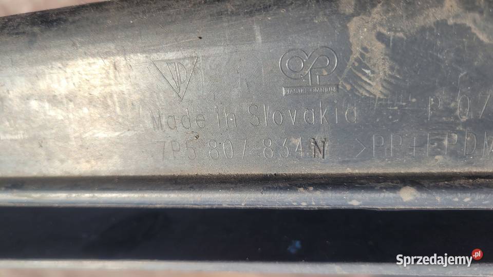 PORSCHE CAYENNE II 7P5 DOKŁADKA SPOILER ZDERZAKA Ruda Śląska