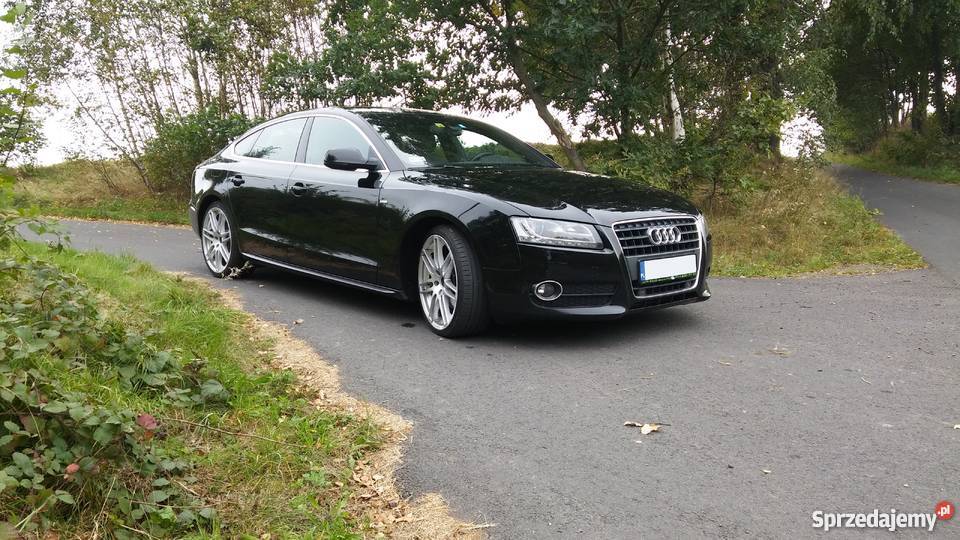 Audi A5 20 TFSI Sportback 2010 r 2xSline Full automatyczna dolnośląskie Gryfów Śląski