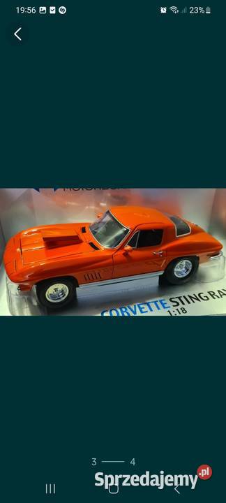 Corvette Sting Ray Exoto 1 18 mazowieckie Grodzisk Mazowiecki