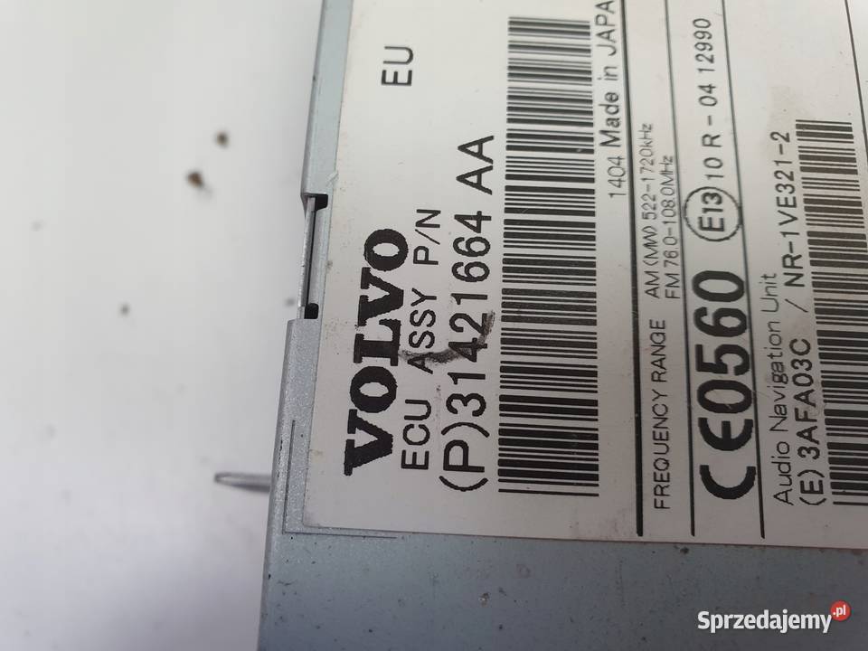 Volvo V60 S60 II RADIOODTWARZACZ CD radio cd Janów