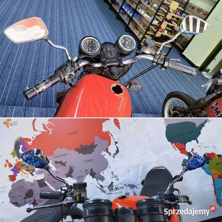 LUSTERKA DO MOTOCYKLA CHROMOWANE RĘKA SZKIELETU śląskie Mysłowice sprzedam