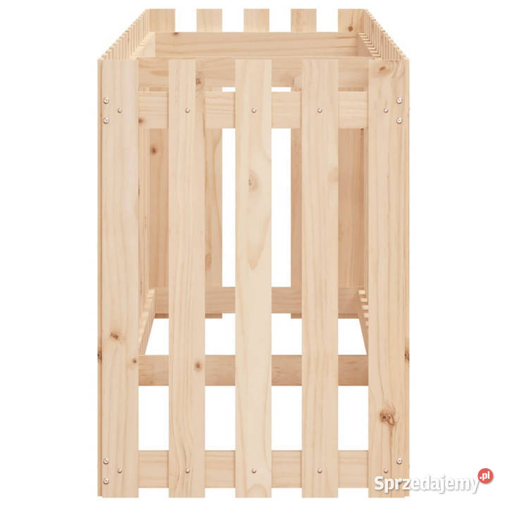 Rabata ogrodowa z płotkiem 200x50x70 drewno sprzedam