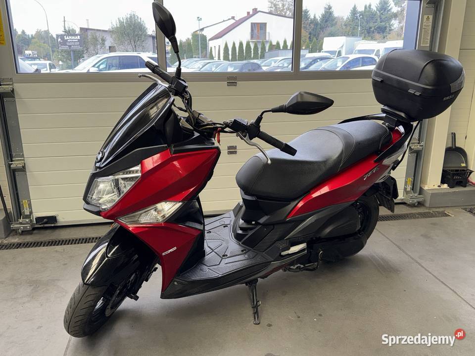Jet 125 11 2018r Kufer Kask Zadbany pas napędowy podkarpackie Sanok