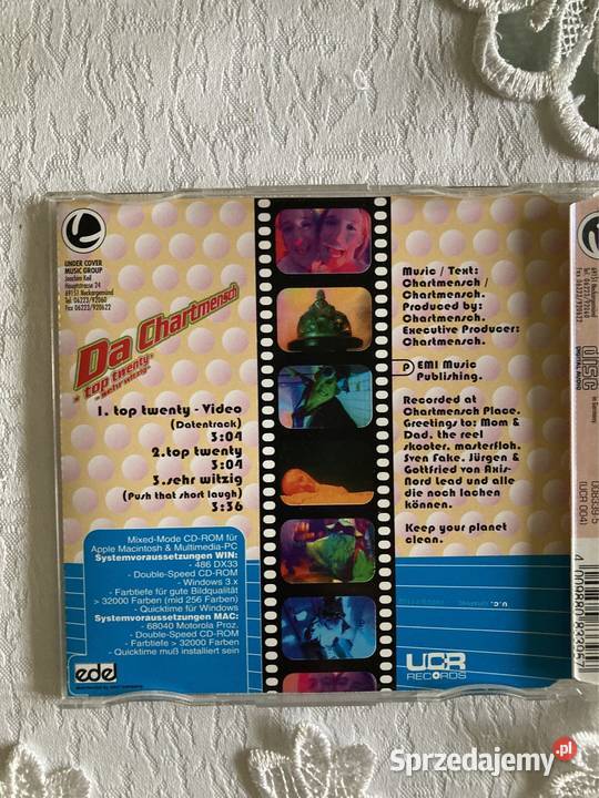 Płyta CD Single Video Datentrack Da Chartmensch Czerwionka-Leszczyny