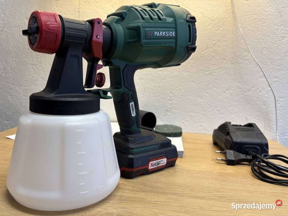 Akumulatorowy pistolet do farb ładowarka Malarskie Szczecin